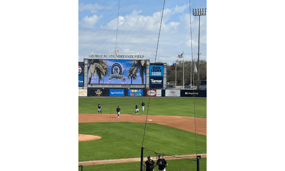 New York Yankees spring training in Tampa Florida