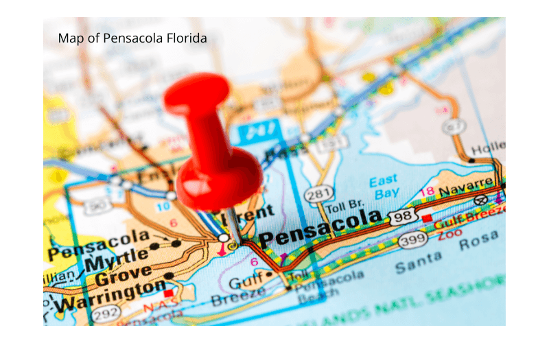 Map in the Ultimate Guide to the Florida Panhandle