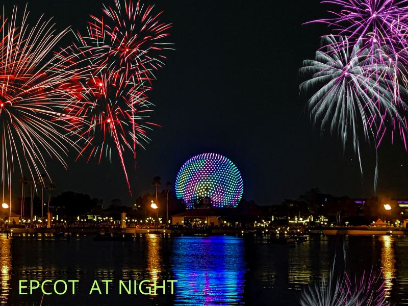 EPCOT AT NIGHT IS ONE OF THE THINGS TO DO IN ORANGE COUNTY FLORIDA